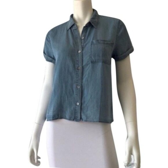 Paper Crane Tops - Paper Crane Denim Color Top